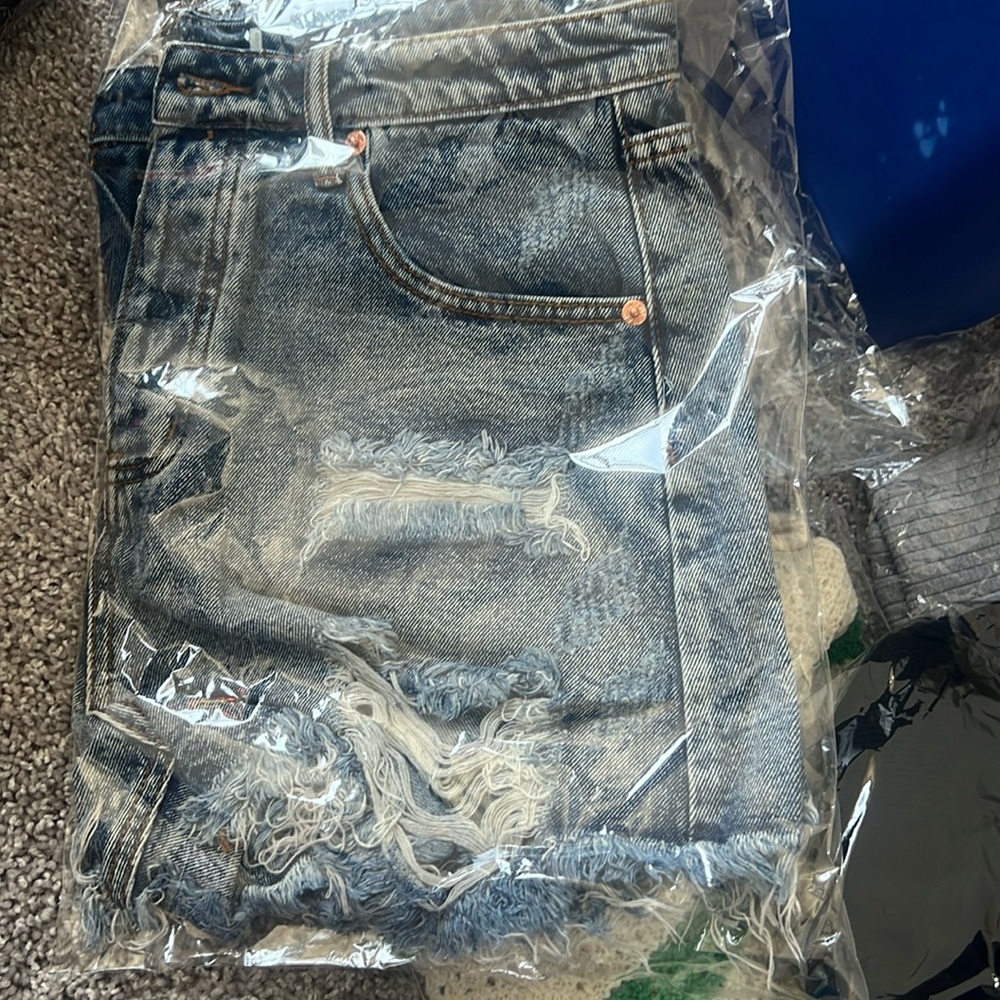 Denim shorts